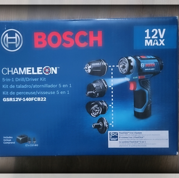 12V Max Drill/Driver with 5-In-1 Flexiclick® System and (2) 2.0 Ah Batteries - Picture 1 of 4